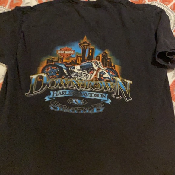 Harley Davidson Mens ss T-shirt Seattle Xl - Picture 4 of 5